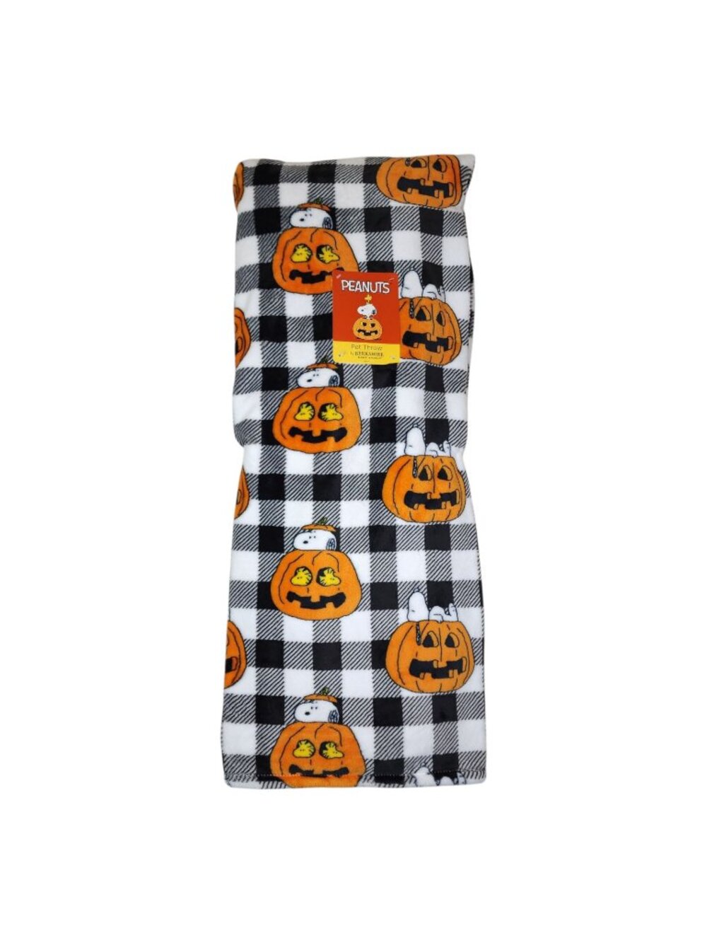 Peanuts Pet Throw By Berkshire 60" x 70" Halloween Snoopy Pumpkin Design Fall